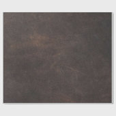 Schraapsel van leder bruin cadeaupapier (Vlak)