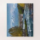 Schrander van de lentegarged berg legpuzzel (Verticaal)