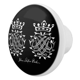 Schrankgriff mit Johann Sebastian Bach Siegel Keramische Knop