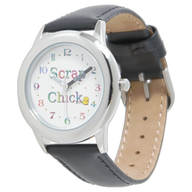Schrap Chick Schrapboekmaker Pols Horloge (Gekanteld)