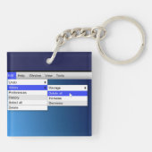 Schrap stress. sleutelhanger (Achterkant)