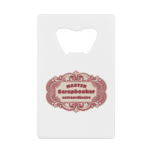 Schrapboek Ambachtsman Creditkaart Flessenopener