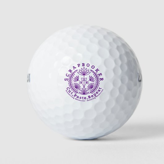 Schrapboek Ambachtsman Golfballen (Voorkant)