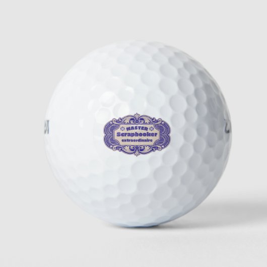 Schrapboek Ambachtsman Golfballen (Voorkant)