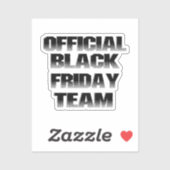 Schrapboek BLACK FRIDAY Team Sticker (Vel)