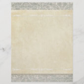 Schrapboek Pagina's Vintage Franse Regency Kant Flyer (Achterkant)