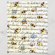 Schrapboek voor ontkoppeling van  bijen en thee