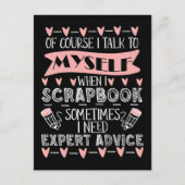 Schrapboekende Humor Funny Book Crafting Hobby Briefkaart (Voorkant)