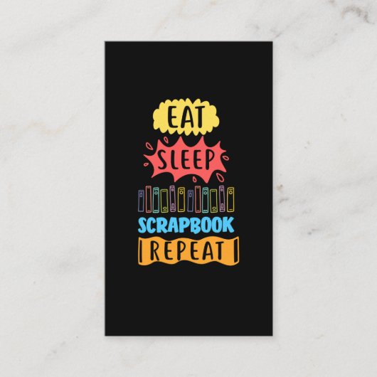 Schrapboekende Humor Funny Cratigs Book Lover Visitekaartje (Voorkant)