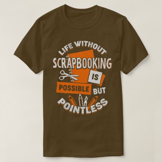 Schrapboekhob T-shirt (Design voorkant)