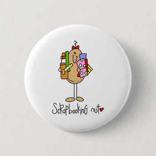 Schrapboeking Ronde Button 5,7 Cm