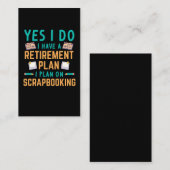 Schrapboekingspaneel met baanbrekende hobby visitekaartje (Voorkant / Achterkant)