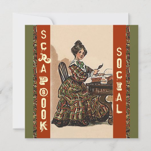 Schrapboekingsuitnodiging Sociale vaartuigen Kaart (Voorkant)