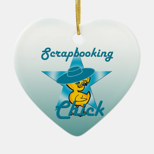 Schrapboekje 7 keramisch ornament (Voorkant)