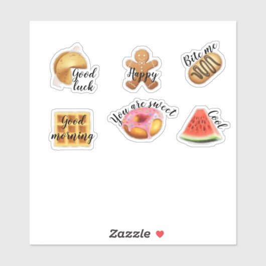 Schrapboekkoek Sticker (Vel)