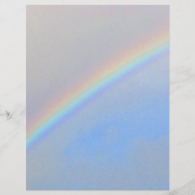 Schrapboekpapier - Regenboogvariaties (Voorkant)