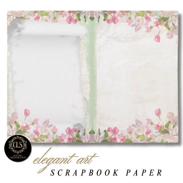 Schrapboekpapier – Vintage Bloemenselectie 2 (Decoupage Paper – Vintage Floral Ephemera 2)