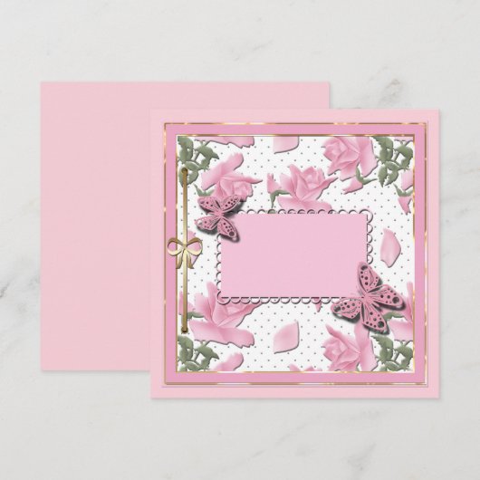 Schrapboekroze (Voorkant / Achterkant)