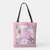 Schrapboekroze Tote Bag (Achterkant)