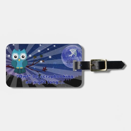 Schrapboekvak Bagagelabel (Voorkant horizontaal)