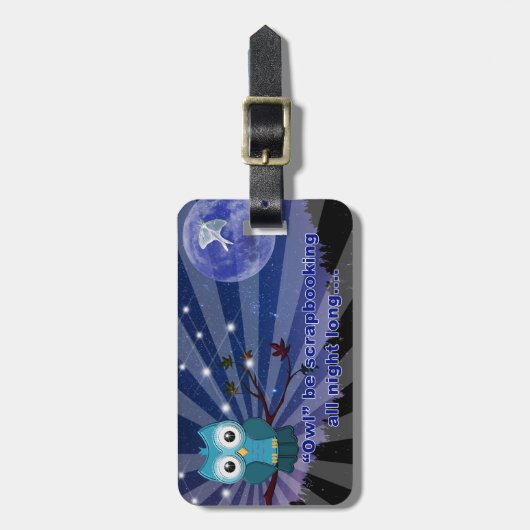 Schrapboekvak Bagagelabel (Voorkant verticaal)