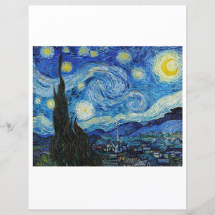 SCHRAPBOOK PAPIER : VAN GOGH : DE STERRENNACHT