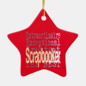 Schrapbooker Extraordinaire Keramisch Ornament (Achterkant)