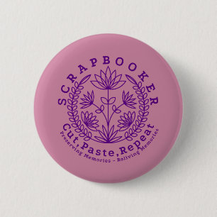 Schraper Schrapboek Ambachtsman Ronde Button 5,7 Cm