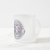 "Schraplaarzen "Knippen, plakken, herhalen" Matglas Koffiemok (Voorkant rechts)