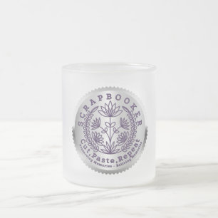 "Schraplaarzen "Knippen, plakken, herhalen" Matglas Koffiemok