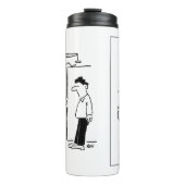 Schrappende autowrakken Cartoon Thera motorkap Thermosbeker (Voorkant)