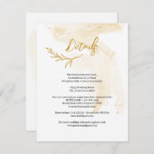 Schrappende lineaire bladDetails-behuizing Informatiekaartje (Voorkant / Achterkant)