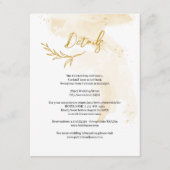 Schrappende lineaire bladDetails-behuizing Informatiekaartje (Voorkant)