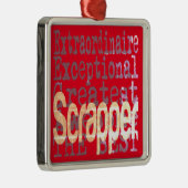 Schrapper Extraordinaire Metalen Ornament (Rechts)