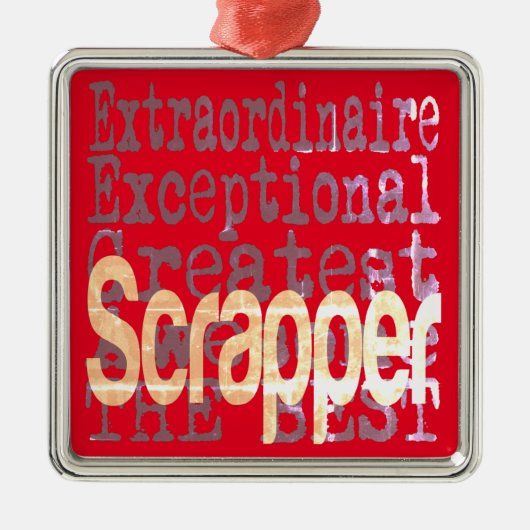 Schrapper Extraordinaire Metalen Ornament (Voorkant)