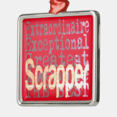 Schrapper Extraordinaire Metalen Ornament (Links)