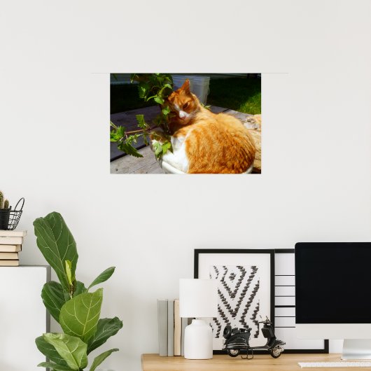 Schrapper in een pot poster (Thuiskantoor)