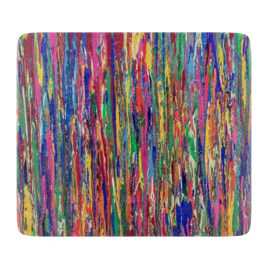 Schrapping 6 x 7 deco Glass Cutting Board Snijplank (Voorkant)