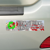 schrapping bumpersticker (Op auto)