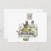 Schrapping in Vexing, Jane Austen Pride en Prejudi Briefkaart (Voorkant / Achterkant)