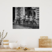 Schrapping Santa Claus, 1921 Poster (Keuken)