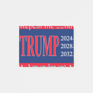 Schrapping van het 22e amendement! Trump 2024 2028 Post-it® Notes