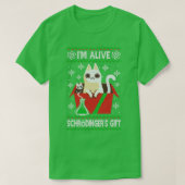 Schrdingers Gift Ugly KerstSweater Science T-shirt (Design voorkant)