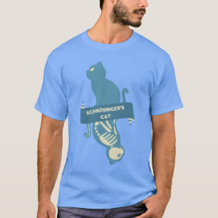 Schrdingers kat fysica schrdinger t-shirt