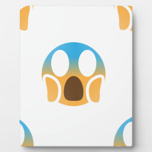 schream emoji fotoplaat