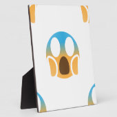schream emoji fotoplaat (Zijkant)