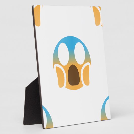 schream emoji fotoplaat (Zijkant)