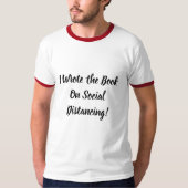 Schreef Het Boek Over Sociale Afstand T-shirt (Voorkant)