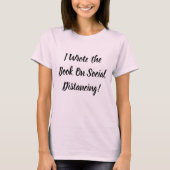 Schreef Het Boek Over Sociale Afstand T-shirt (Voorkant)