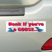 Schreeuw als je een GANS bent... Bumpersticker (Op auto)